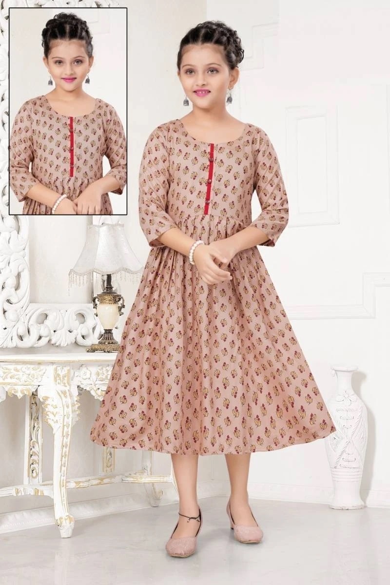 Ginni 8309 Rayon 10-11 Years Girl Dress Collection