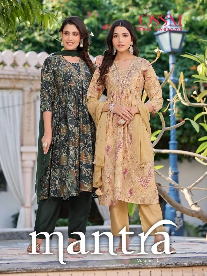 Ossm Mantra Vol 5 Premium Chanderi Designer Kurti Bottom With Dupatta
