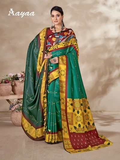 Aayaa Pashmina Vol 3 Pashmina Saree Wholesale Price
