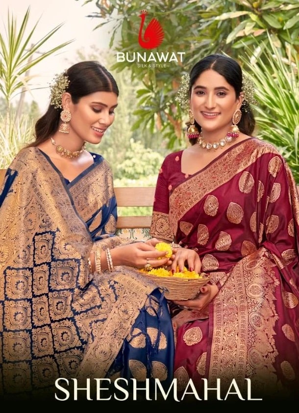 Bunawat Sheeshmahal Banarasi Silk Saree Collection