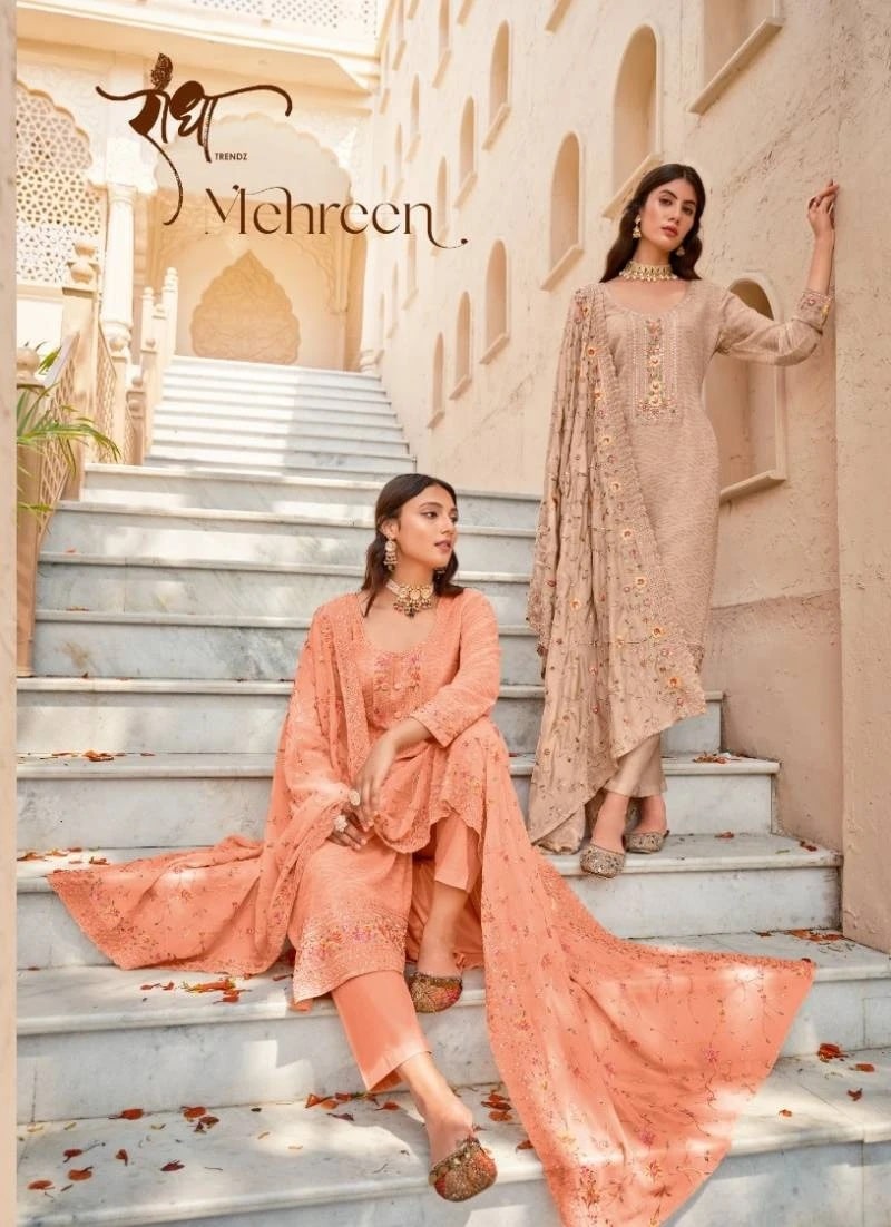 Radha Mehreen Embroidery Work Salwar Kameez Collection