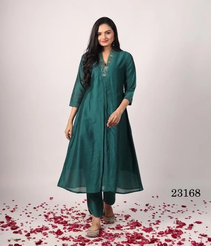 Indira 23168 Long Top And Bottom Kurta Set
