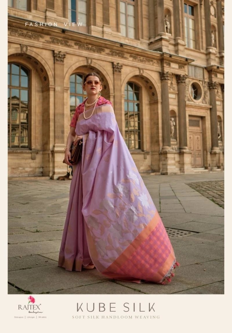 Rajtex Kube Designer Silk Handloom Saree Collection