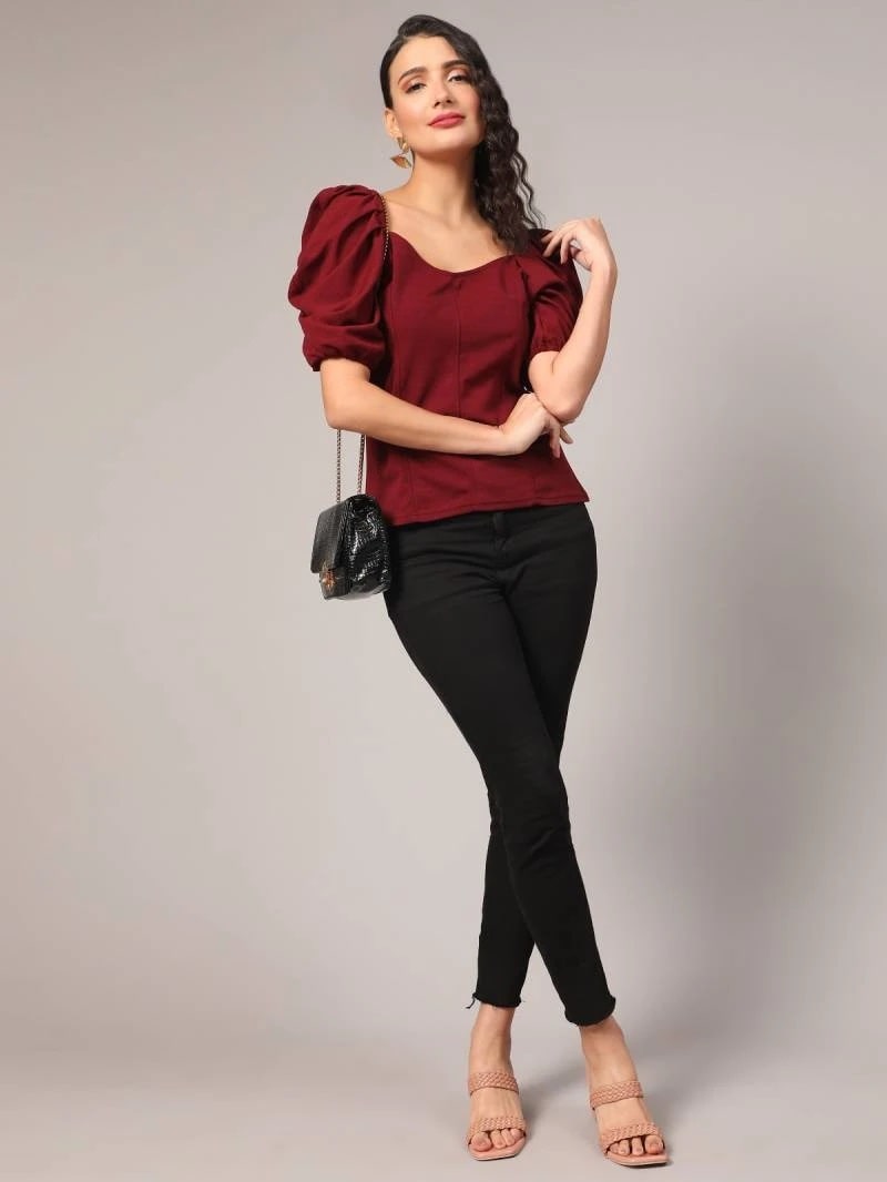 Fancy Top 7013 Wester Wear Lycra Stylish Tops Collection