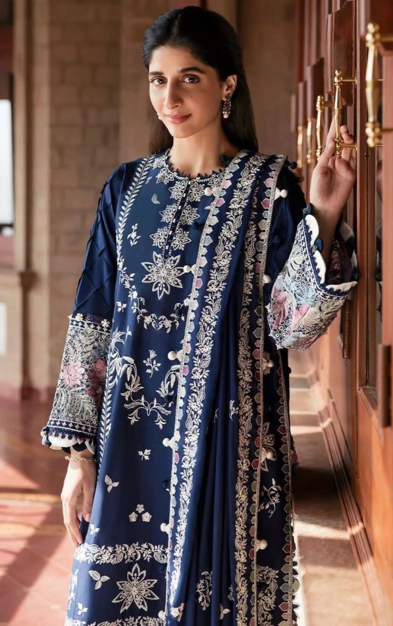 Ziaaz Designs 357 Semi Stitched Embroidery Work Salwar Kameez