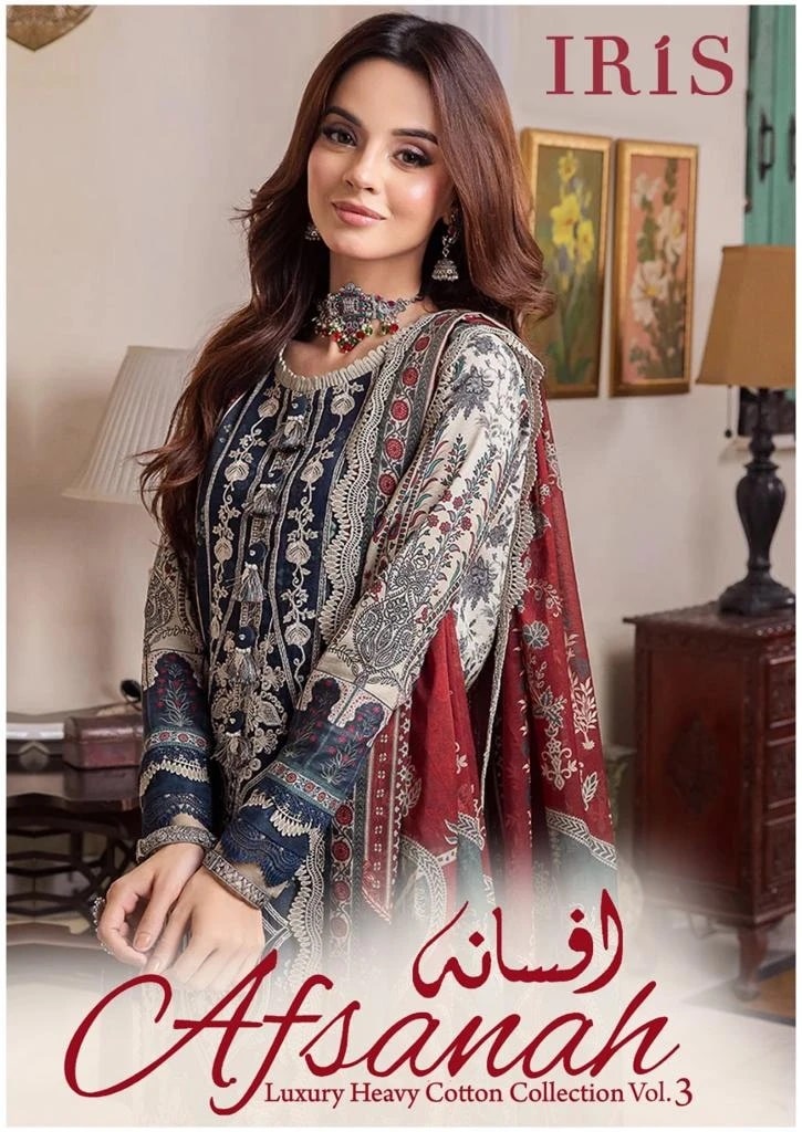 Iris Afsanah Vol 3 Heavy Exclusive Cotton Dress Material Collection