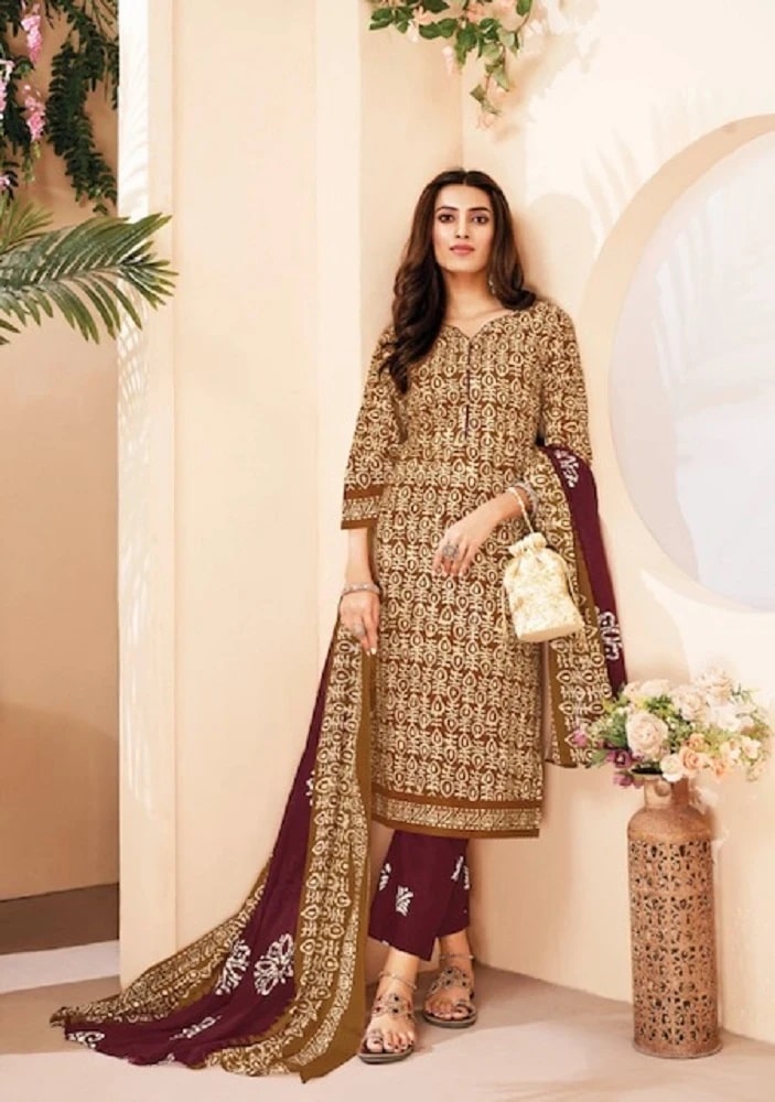 Suryajyoti Pehnava Vol 5 Cambric Cotton Casual Wear Dress Collection