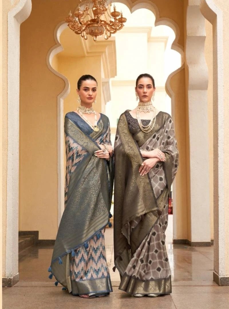 Pankh Anshik Tussar Silk Printed Traditional Saree Collection