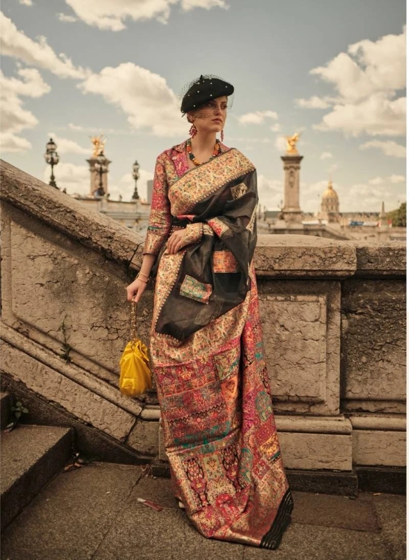 Rajtex Khadija Silk Kashmiri Handloom Wedding Saree Collection