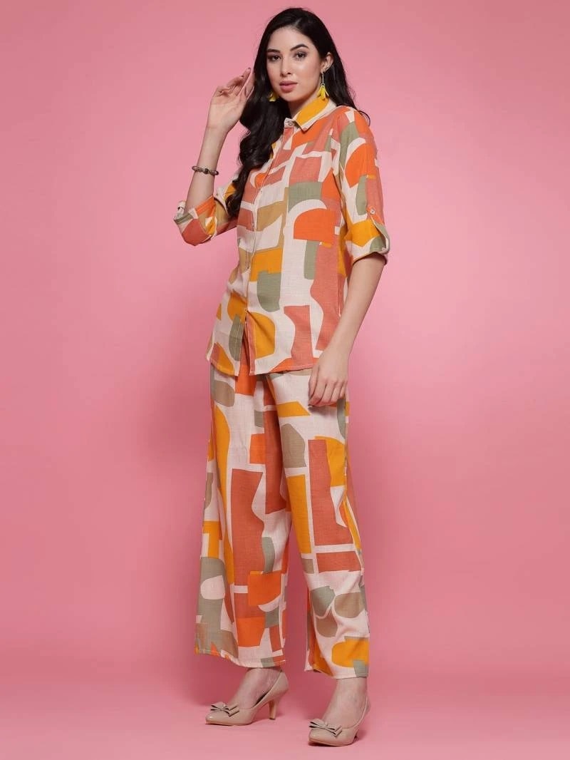 Fancy Top 7315 Cotton Blend Stylish Co Ord Set Western Collection