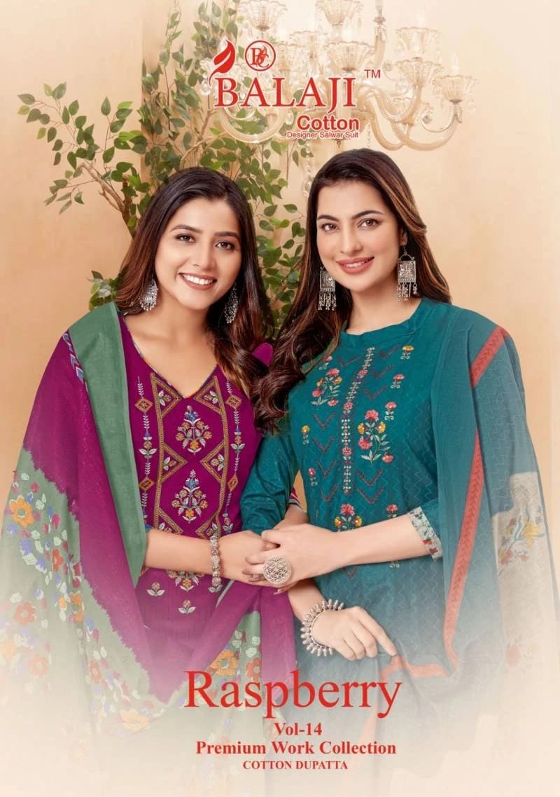Balaji Raspberry Vol 14 Panjabi Dress Material Collection
