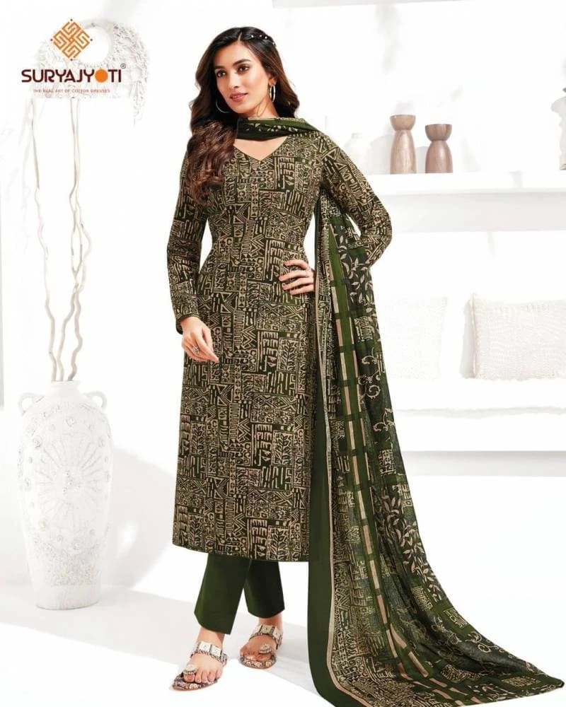 Suryajyoti Trendy Cottons Vol 59 Pure Cotton Dress Material Latest Collection