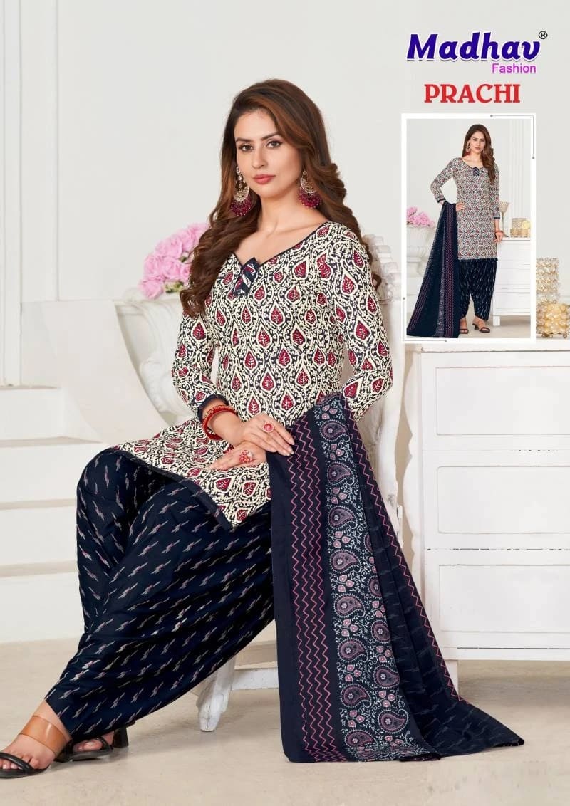 Madhav Prachi Vol 5 Panjabi Cotton Dress Material Wholesaler