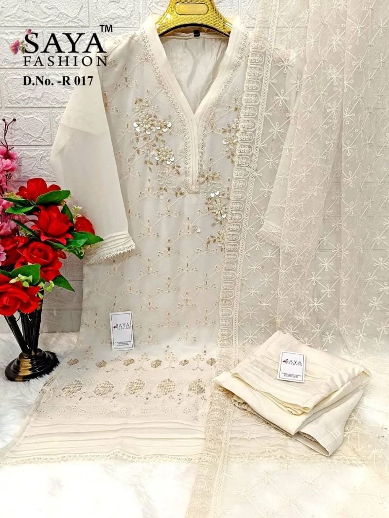 Saya R 017 Pakistani Ready Made Salwar Suits Collection