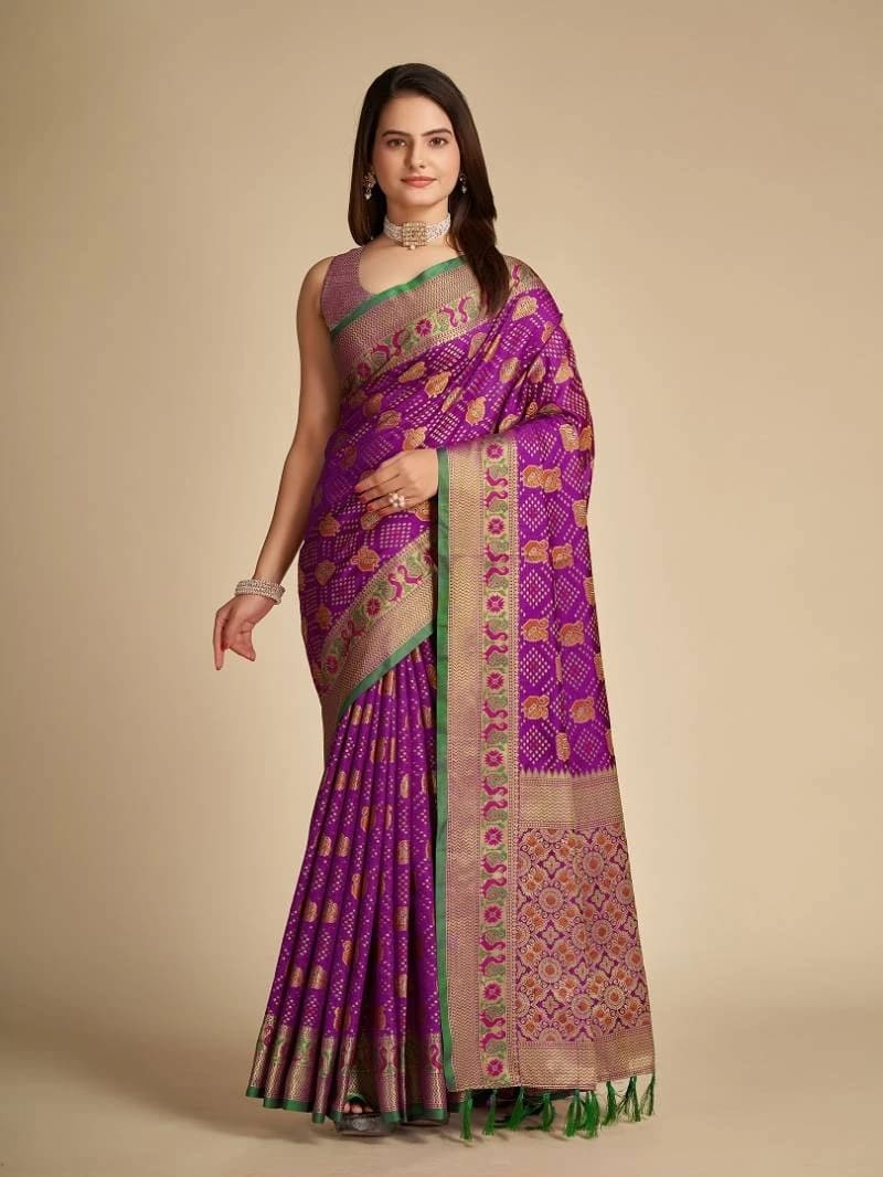 Maahi 127 Designer Patola Silk Saree Wholesaler