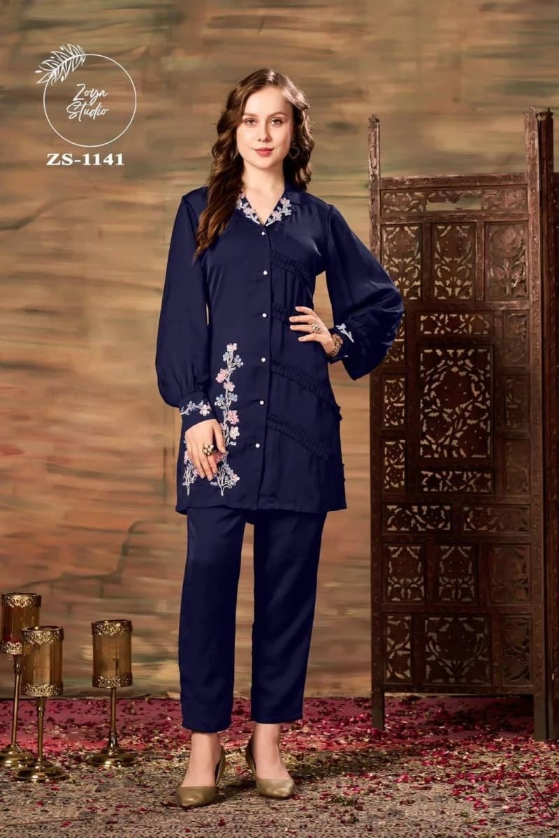 Zoya Studio Zs 1141 Designer Stylish Co Ord Set Collection