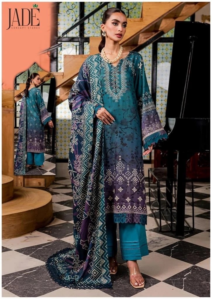 Jade Crimson Vol 3 Exclusive Pakistani Lawn Cotton Dress Material