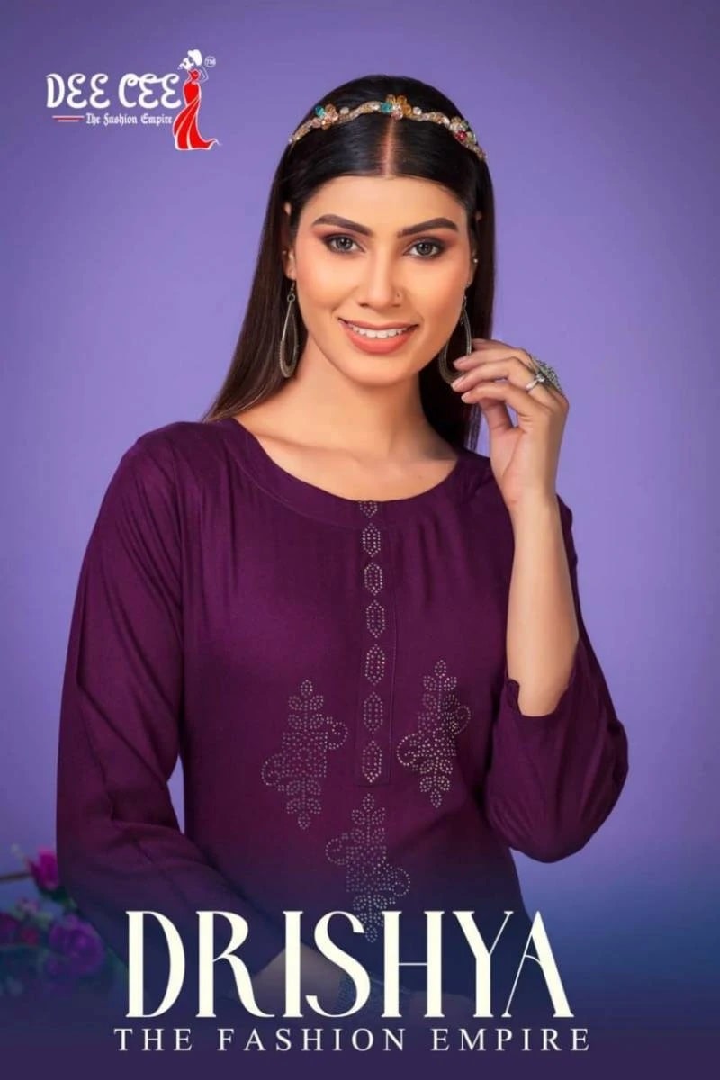 Deecee Drishya Heavy Rayon Casual Wear Kurti Low Price