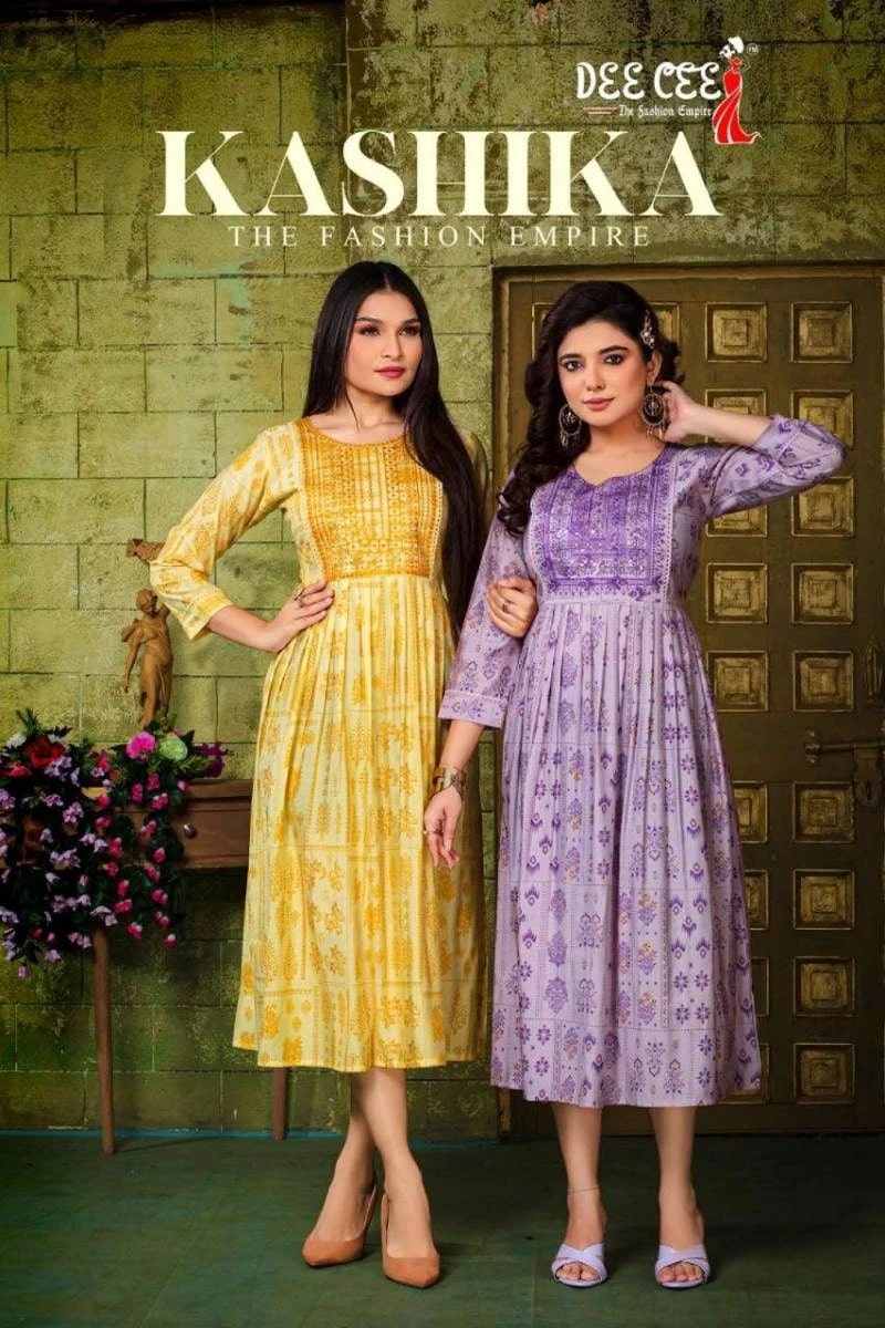 Deecee Kashika Designer Sequence Embridered Long Kurtis Collection