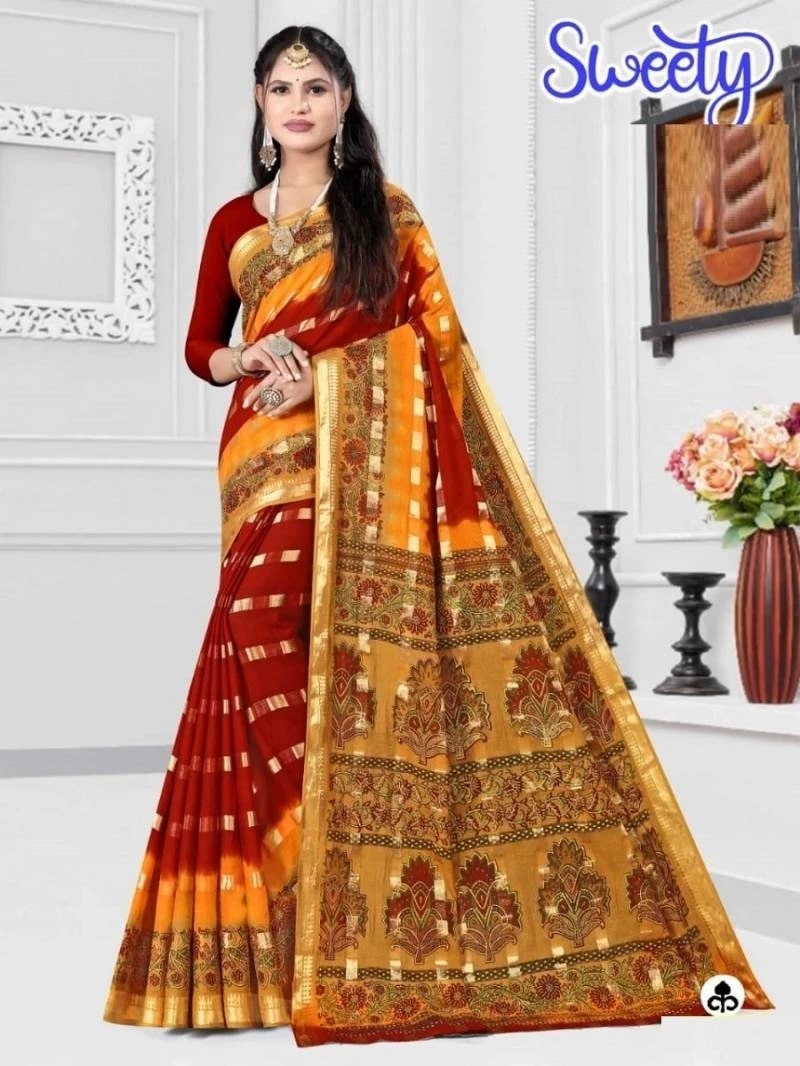 Ganesha Sweety Vol 1 Printed Cotton Saree Best Price