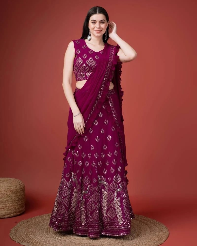 Amoha Trendz C2009 Designer Ready To Wear Saree Collection