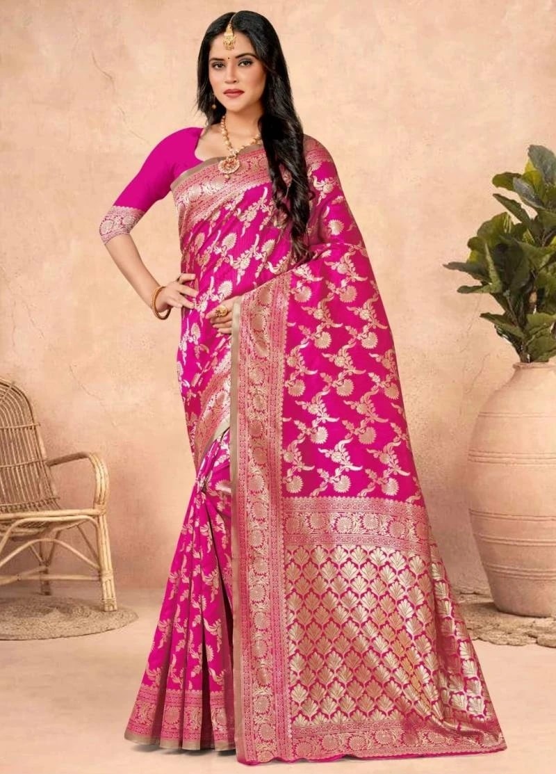 Ronisha Neelam Banarasi Silk Saree Wholesale Shop