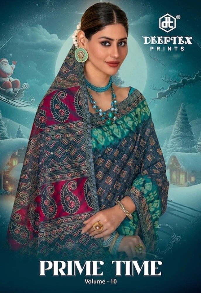 Deeptex Prime Time Vol 10 Pure Cotton Sarees Collection