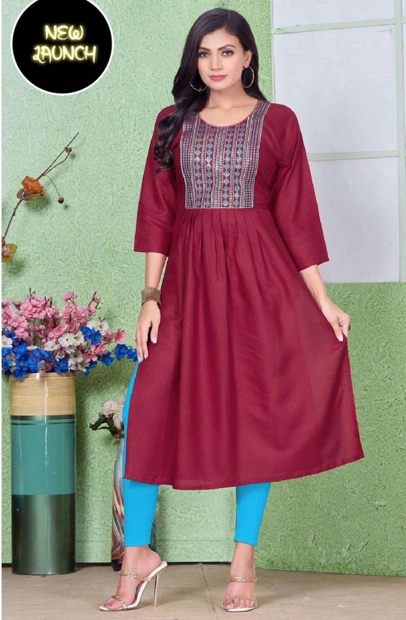 Trendy Chicago Vol 2 Designer Naira Cut Kurti Collection