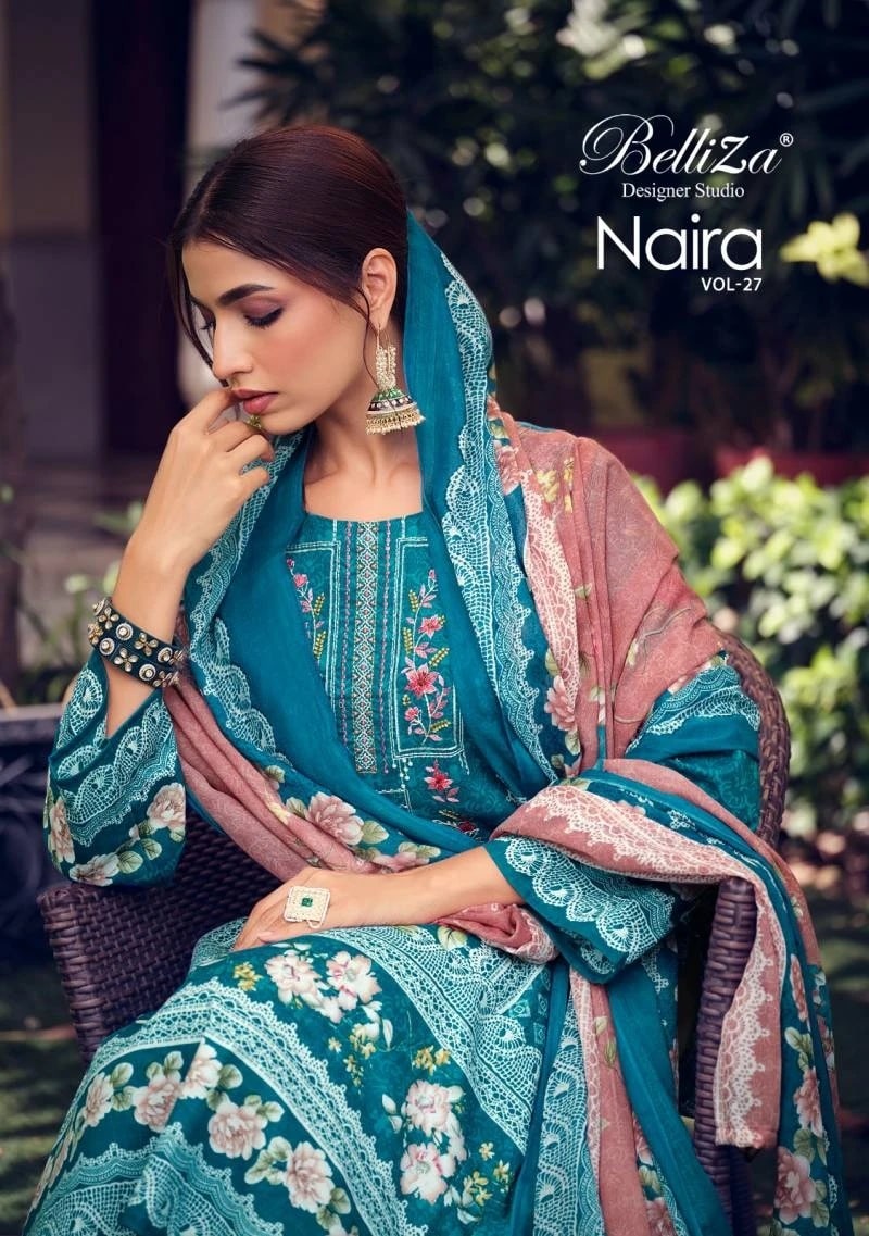 Belliza Naira Vol 27 Printed Pure Cotton Dress Material Wholesale Shop