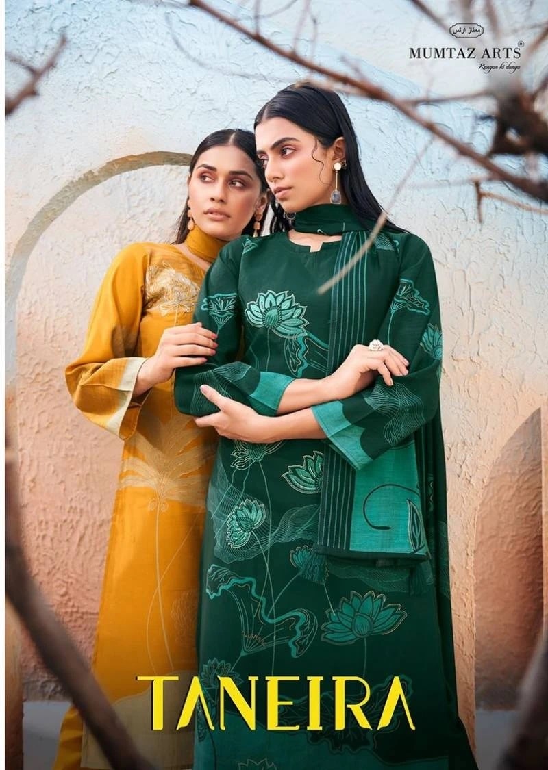 Mumtaz Taneira Digital Printend Designer Dress Material Collection