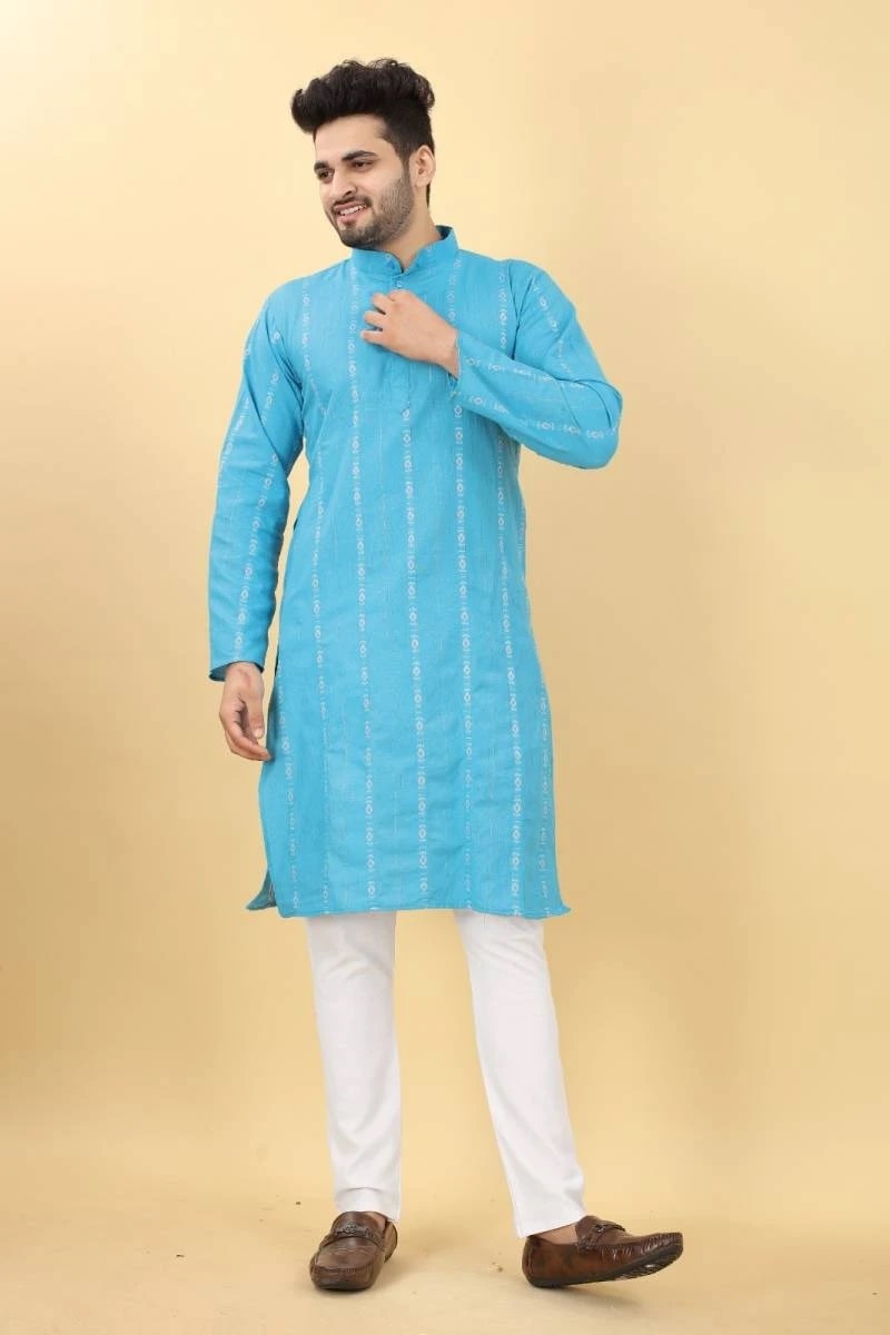 Metro Cotton 2 Festive Wear Pure Cotton Mens Wear Kurta Collection