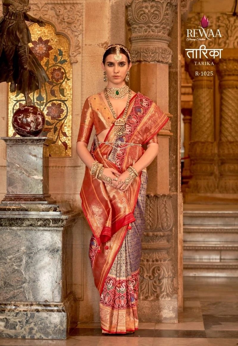 Rewaa Tarika Heavy Meenakari Worked Banarasi Silk Sarees Collection