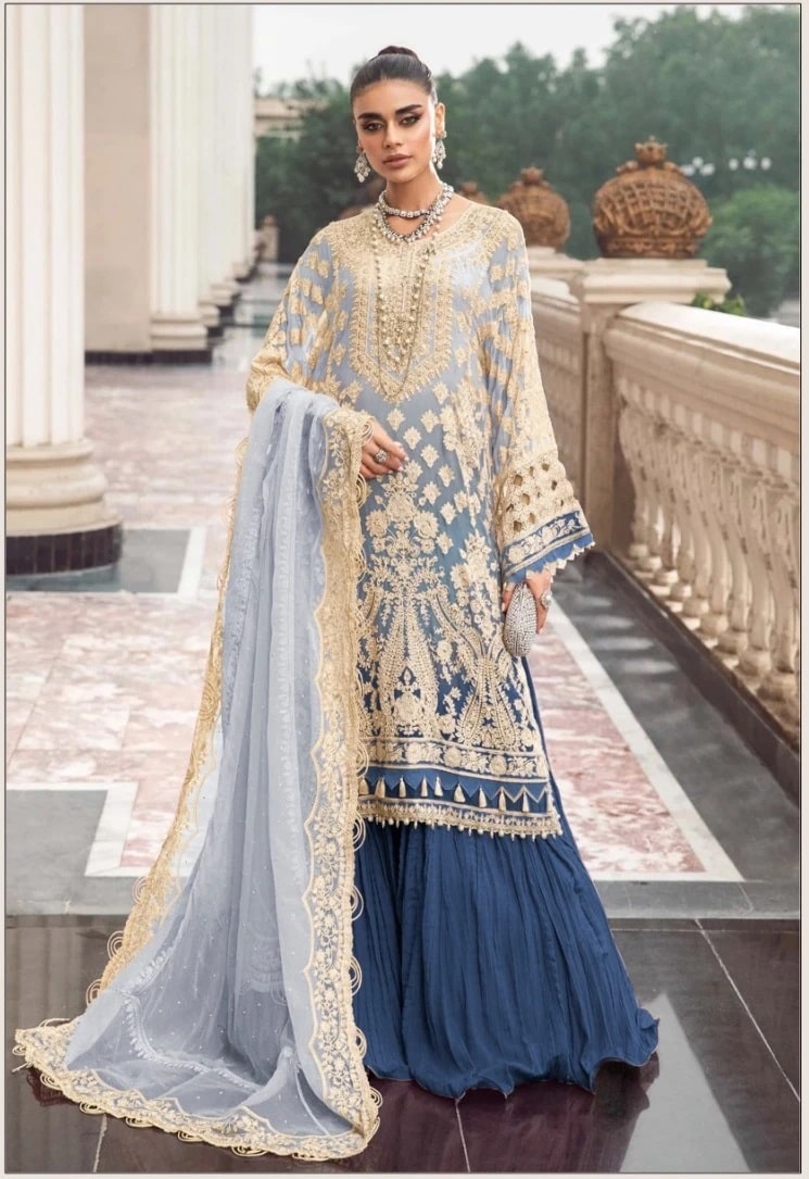 Dinsaa 237 Faux Georgette Latest Pakistani Suits Wholesalers In Surat