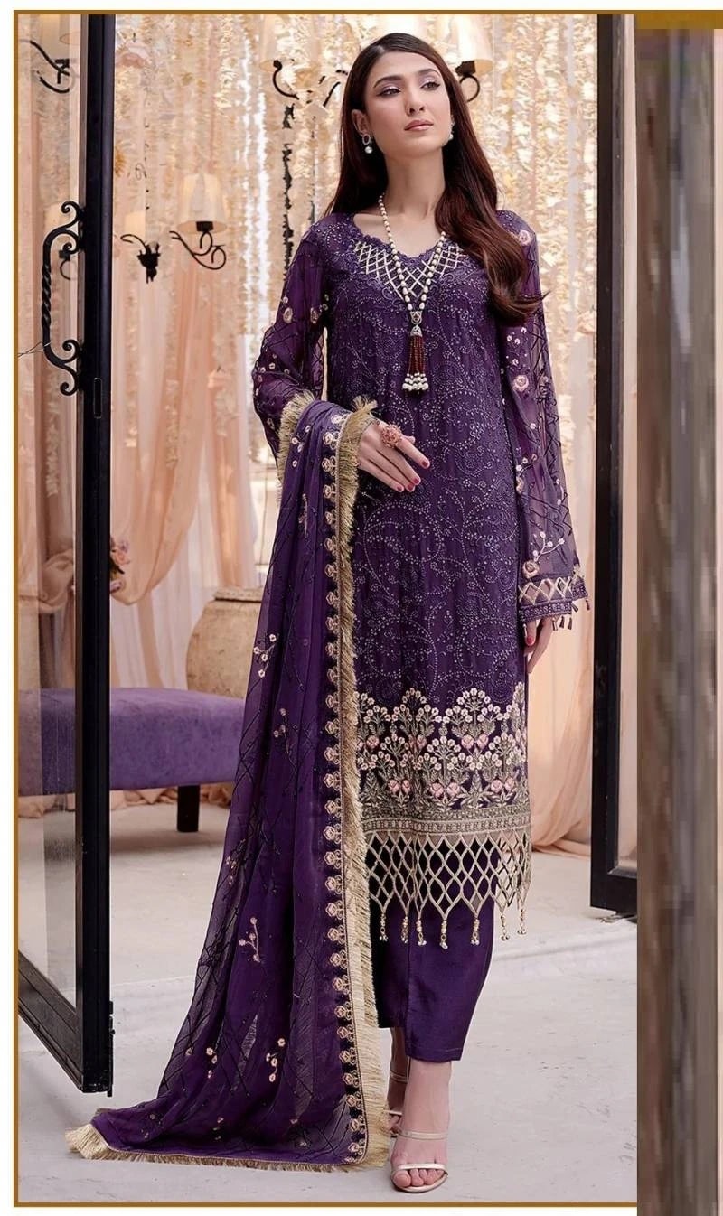Bilqis B 04 Designer Embroidered Pakistani Salwar Suite Collection