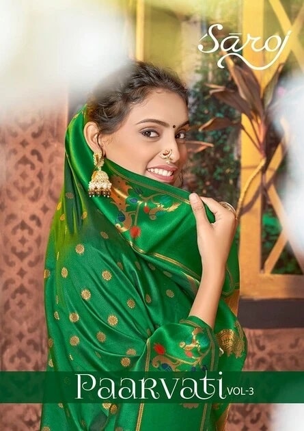 Saroj Paarvati Vol 3 Soft Silk Traditional Saree Wholesaler
