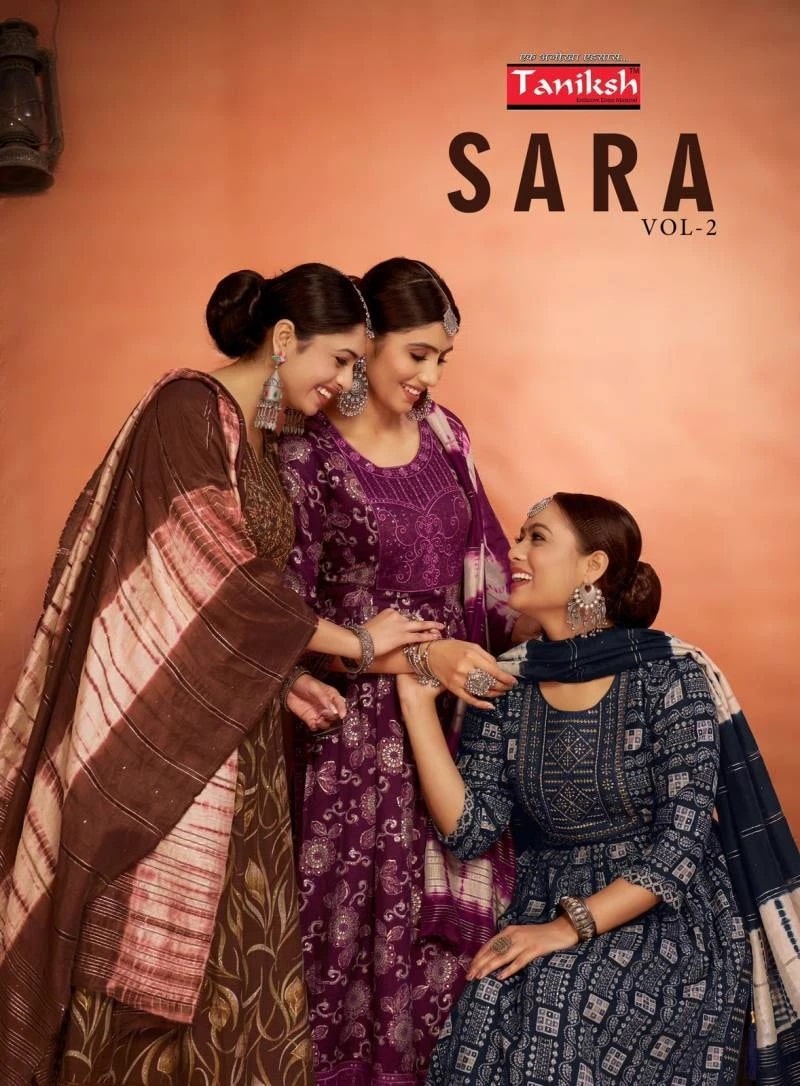 Taniksh Sara Vol 2 Naira Cut Kurti Bottom With Dupatta Collection