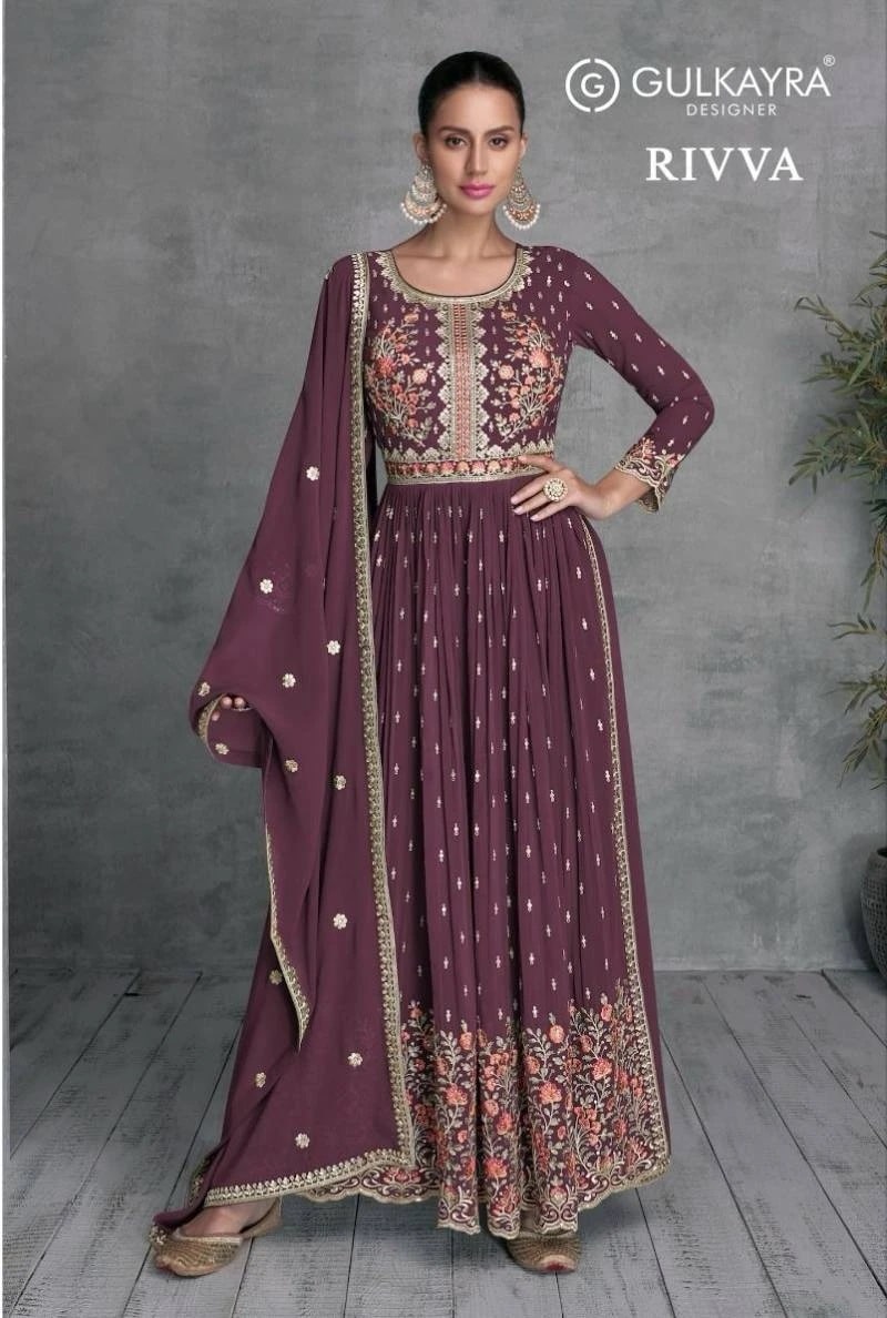 Gulkayra Rivva Real Georgette Latest Designer Salwar Suits Wholesale