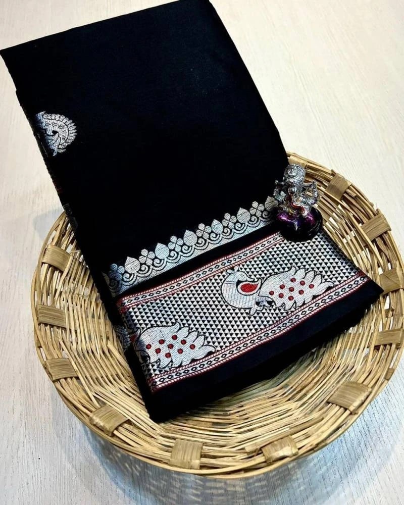 Aab Cotton Paithani Mercerised Exclusive Soft Silk Saree Collection