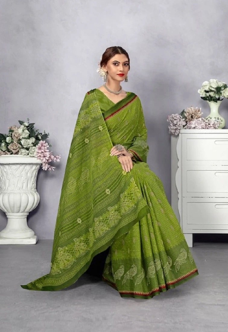 Lakhani Sarika Soft Cotton Printed Saree Wholesale Shop