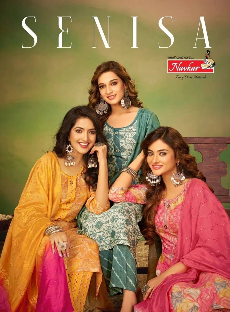 Navkar Senisa Vol 1 Rayon Printed Kurti Bottom With Dupatta