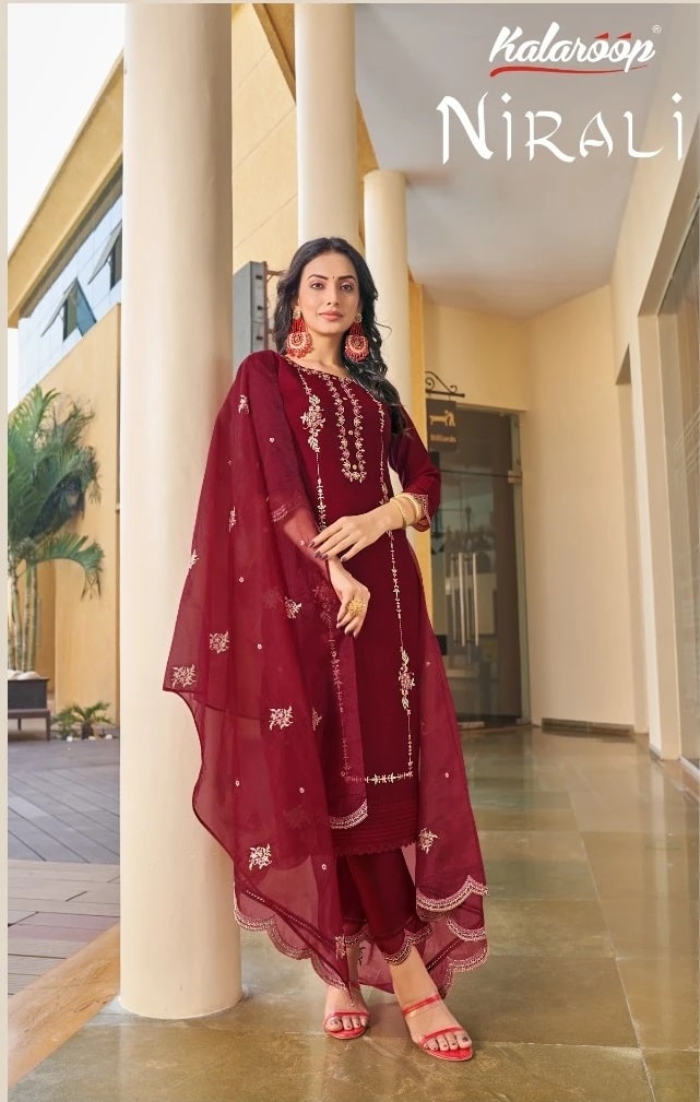 Kalaroop Nirali Dazzle Exclusive Kurti Bottom With Dupatta Colection