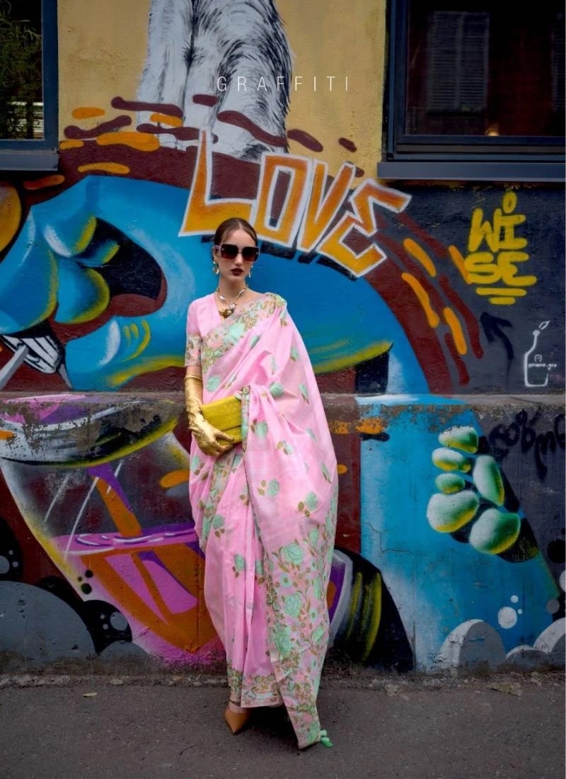 Rajtex Krafitti Silk Handloom Wedding Saree Collection
