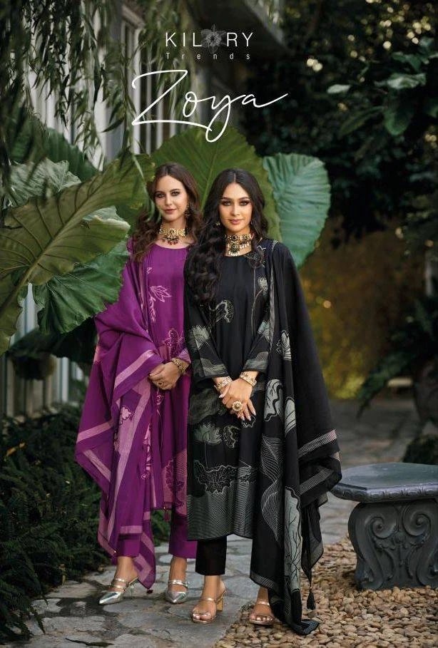 Kilory Zoya Pure Viscose Digital Printed Designer Dress Material