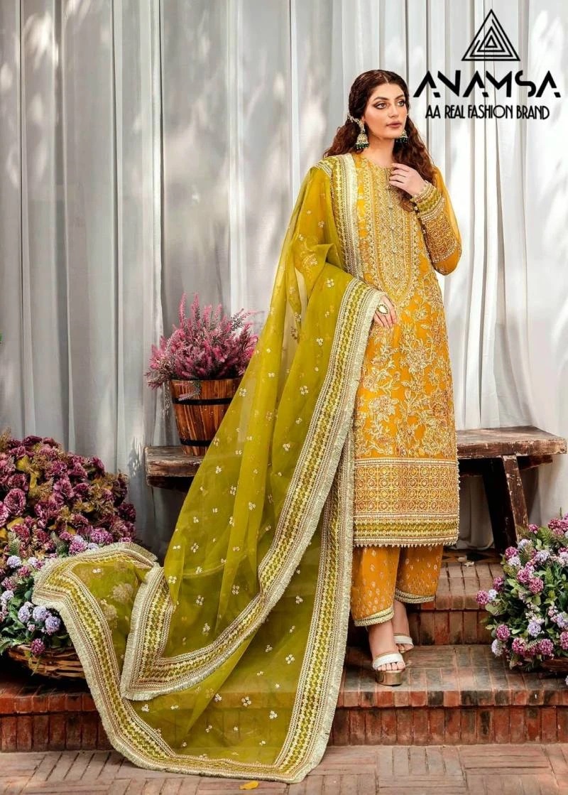 Anamsa 262 Faux Georgette New Pakistani Salwar Kameez Online
