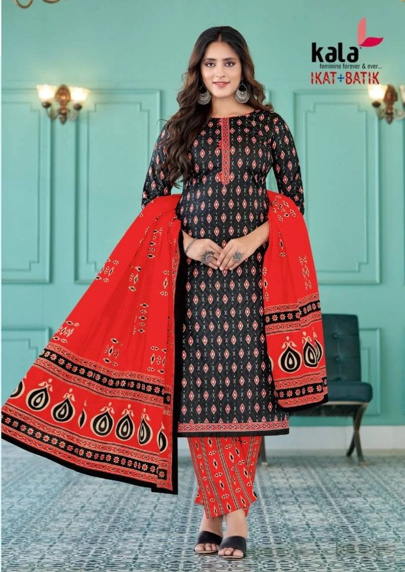 Kala Ikkat Batik Vol 1 Casual Wear Pure Cotton Dress Material Collection