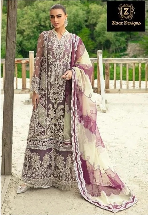 Ziaaz Designs 404 Georgette Designer Salwar Suit Collection