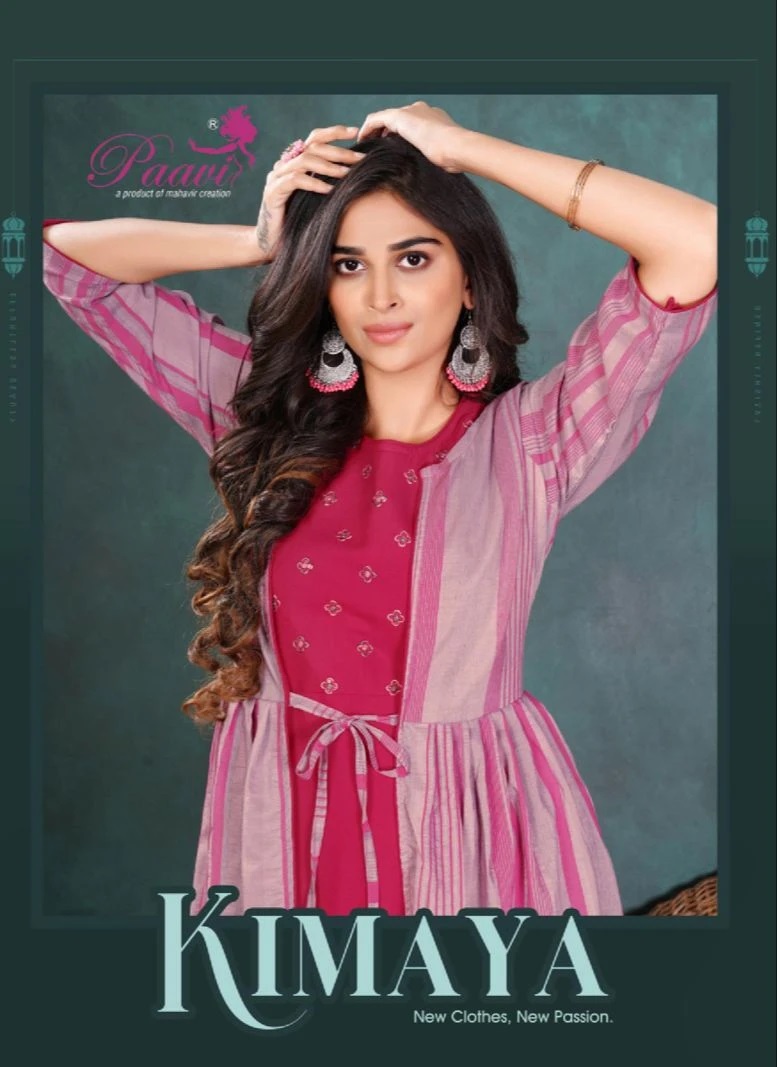 Paavi Kimaya Rayon Designer Kurti Wholesale
