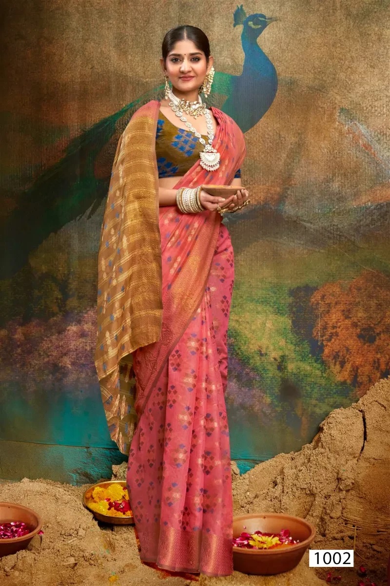 Saroj Annan Tara Vol 4 Pure Cotton Saree Affordable Price
