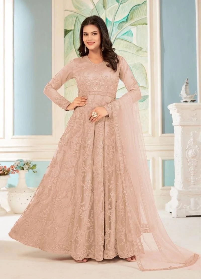 1002 Master Color Heavy Butterfly Net Embroidery Gown Collection