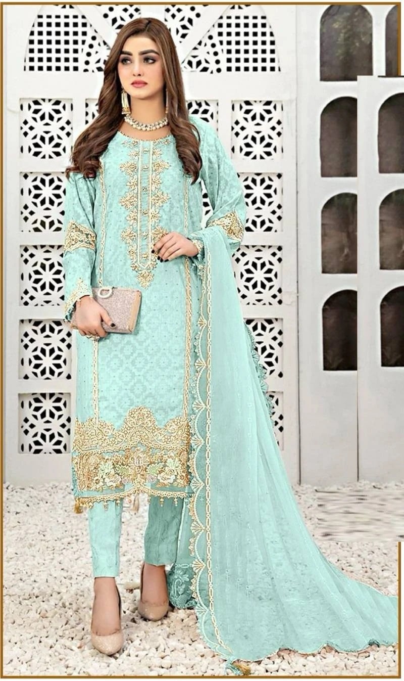 Bilqis B 10 Faux Georgette Pakistani Salwar Suits